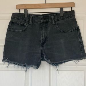 Levi’s 511 faded black cutoff shorts Size W29
